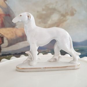 Porcelain Dog Figurine, vintage